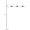 Height restriction barrier | cross tube length: 2000 mm | for padlock | to be fixed by plugs